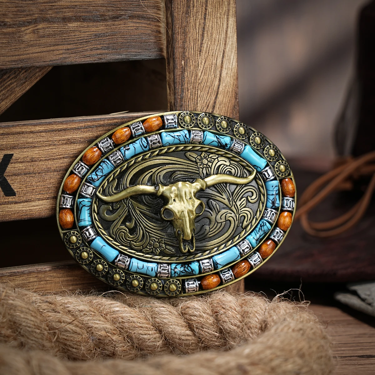 Western-Gürtelschnalle Initial Vintage-Cowboy Rodeo Silber große Gürtelschnalle für Männer Frauen Image