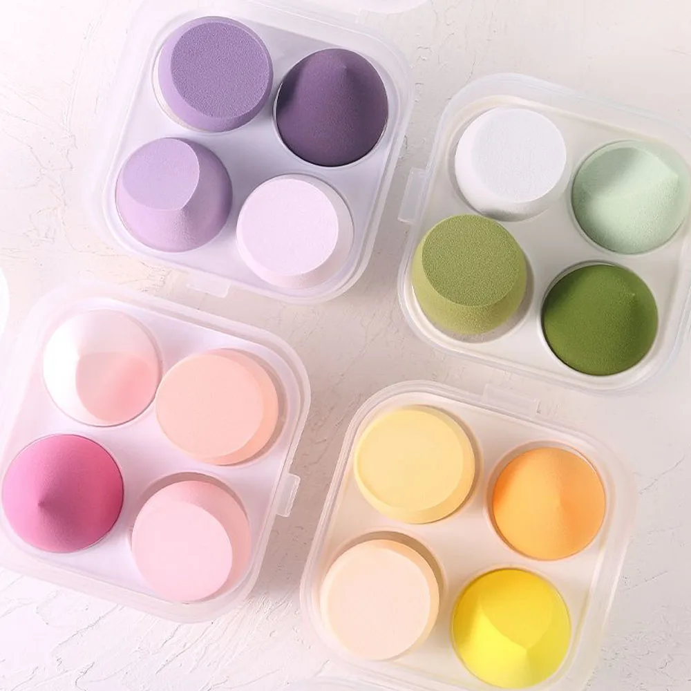 3/4 stücke Make-Up Schwamm Mixer Schönheit Ei Cosmetic Puff Foundation Schwämme Pulver Puffs Frauen Make-Up Zubehör Schönheit Werkzeuge