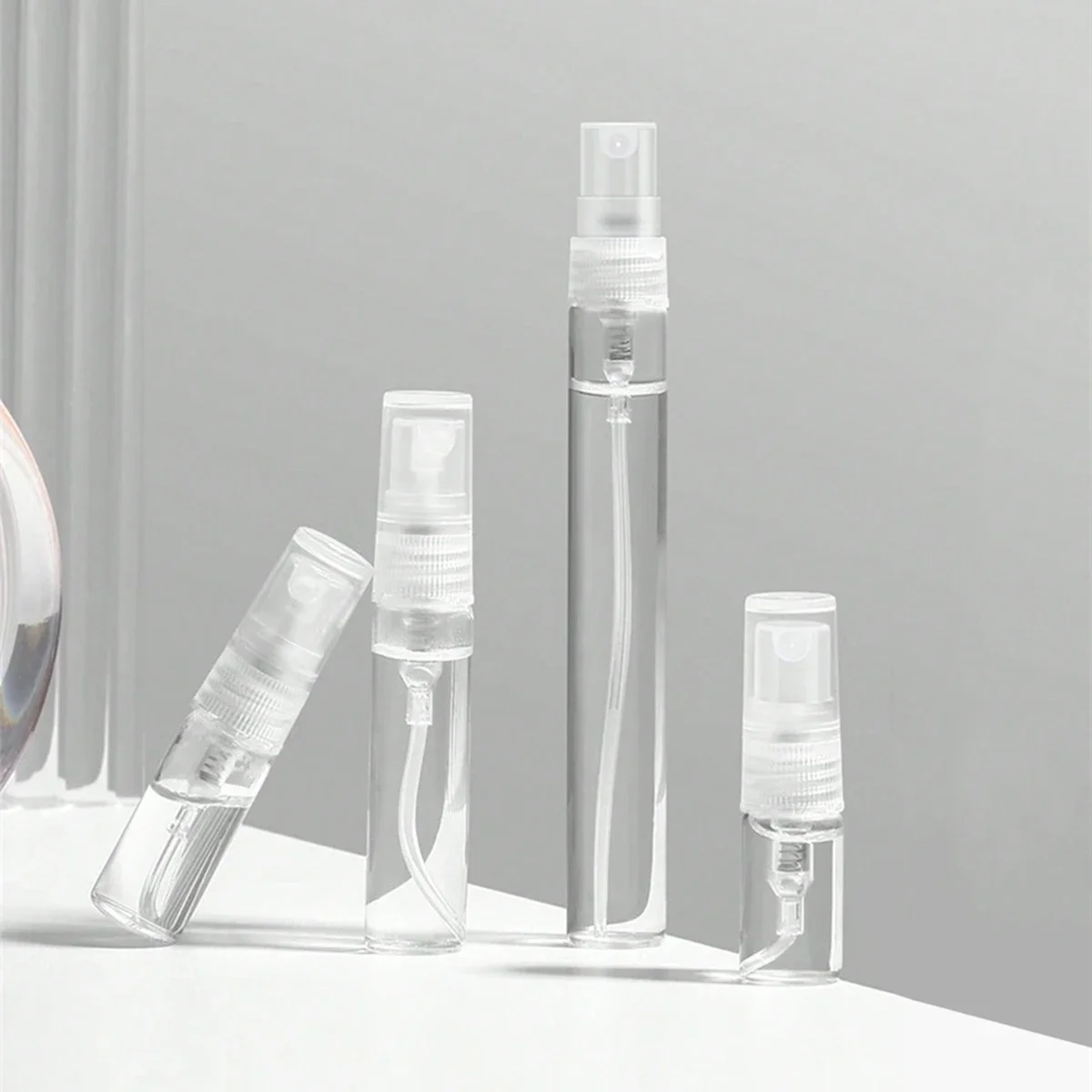 10 stücke 2 ml 3 ml 5 ml 10 ml Mini Tragbare Parfüm Flasche Spray Nachfüllbare Kosmetische Probe Glas abfüllung Leere Behälter Image