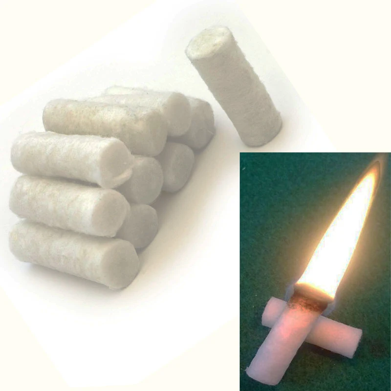 20Pcs Outdoor Mini Tragbare Feuer Starter Camping Überleben Praktische Wasserdichte Requisiten Baumwolle Kern Feuer Starter Image