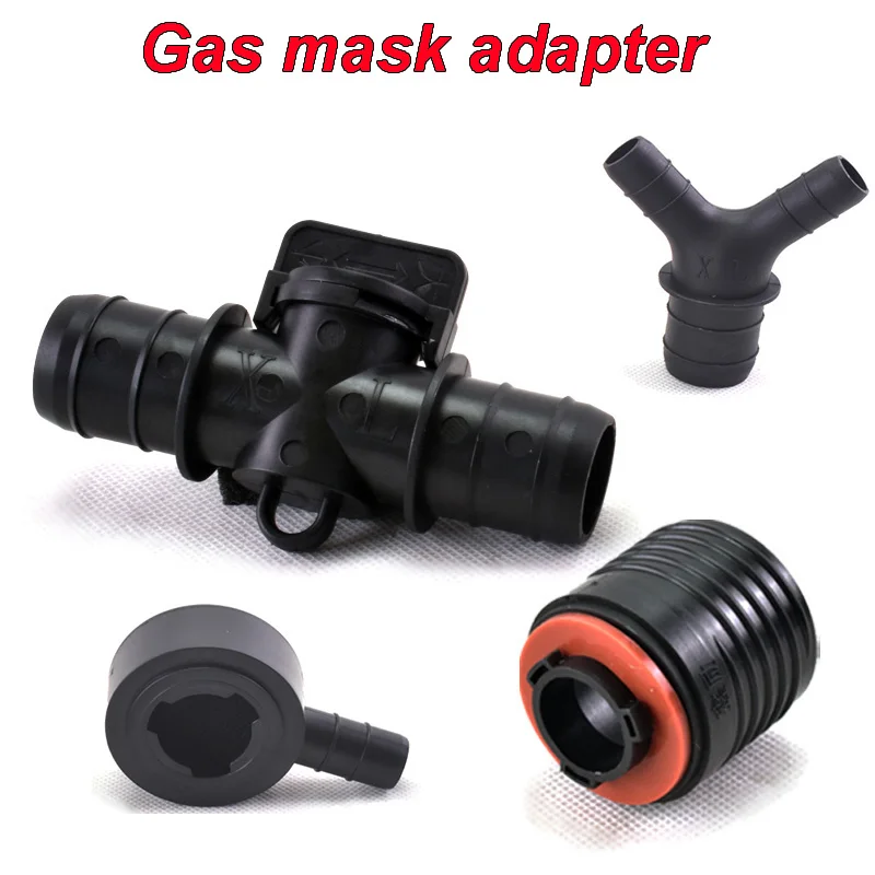 Praktischer Atemschutzmaskenadapter. Kompaktes Design. Verbessern Sie die Effizienz der Verwendung von Gasmasken. Schnallen- und Filterverbinder Image