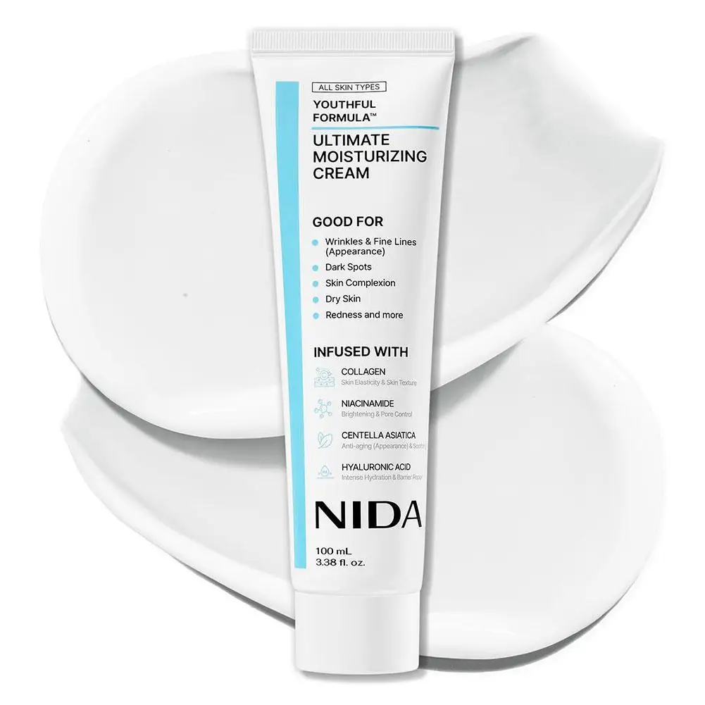 NIDA Ultimate Moisturizing Cream Repair Redness Whitening Essence Anti-Aging Repairing Calming Pore Moisturizer Skin Care