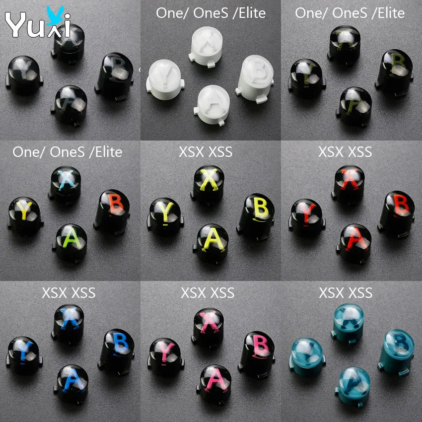 YuXi Für Xbox Serie X S Controller Ersatz ABXY Tasten Kit Für XBox One Elite Slim Gamepad Reparatur Teil Image