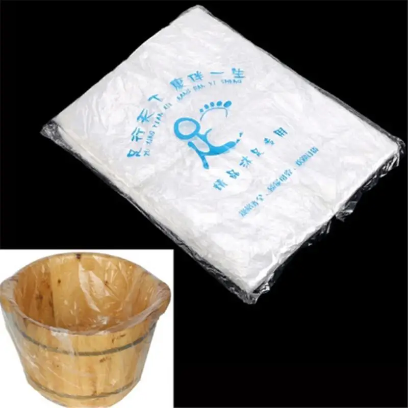 90PCS 54*65cm Umwelt Einweg Fußwanne Liner Bad Becken Taschen für Füße Pediküre Spa Hautpflege detox Wärme Image