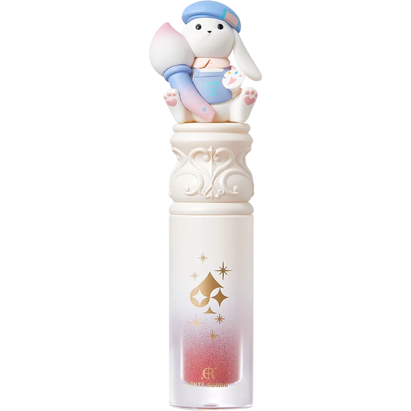 CUTE RUMOR Lip Plumping Makeup Glas-Lipgloss, nährend, feuchtigkeitsspendend, langlebig, Lippenglasur, flüssiger Lippenstift, Geschenk für Frauen Image