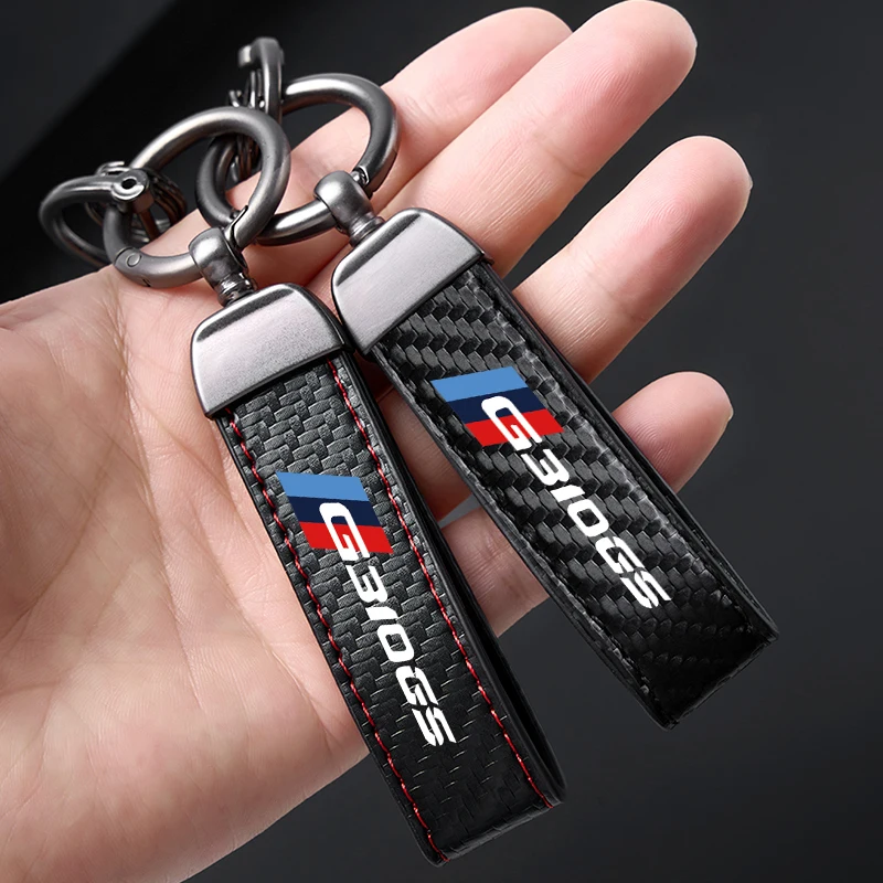 Hochwertiges Leder Motorrad Schlüsselanhänger Halter Schlüsselanhänger für BMW G310GS G310 GS G 310GS 2015-2022 G310GS Zubehör Image
