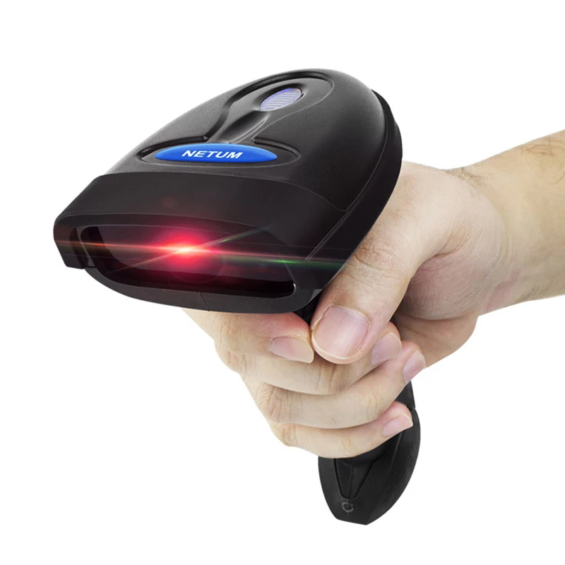 NETUM NT-1698W Handheld Wirelress Barcode Scanner UND NT-1228BL Bluetooth 1D/2D QR Barcode Reader PDF417 für IOS Android IPAD Image