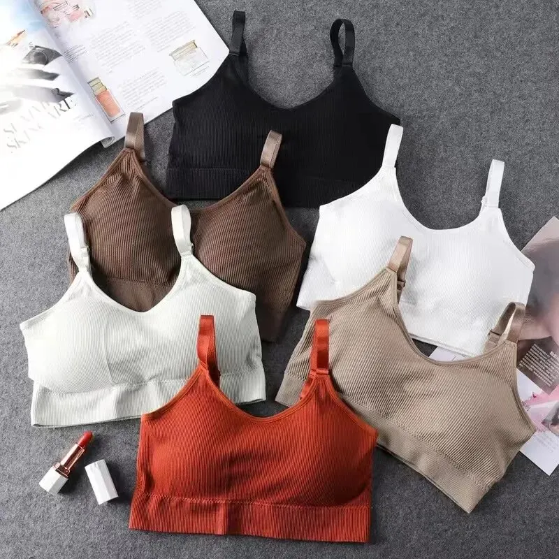 Frauen Nahtlose Büstenhalter Bh Volle Tasse Atmungsaktive Bralette Draht Freies Komfort Schlaf Bh Laufen Fitness Top Hohe Qualität Sport Top Image
