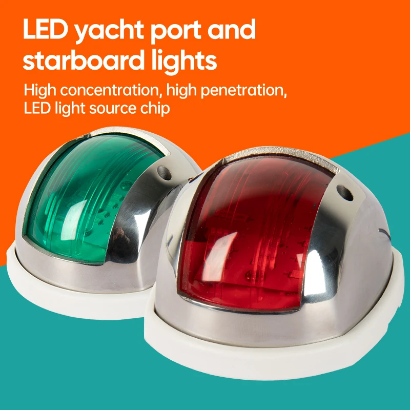 12v 24v LED Marine Port und Steuerbord Lichter Yacht Seite Lichter Boote Navigation Lichter Kanal Lichter Seite Lichter signal Lichter