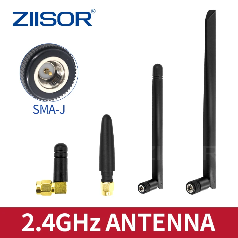 2,4 GHz WLAN-Antenne Router-Antennen 2,4GHz Antenne für Drahtlosmodul ZigBee SMA Stecker 2,4G Mini-Antenne für FPV-Controller Image