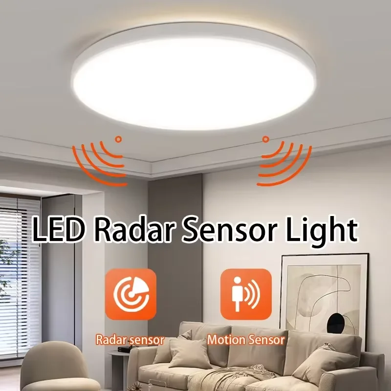 LED Radar Sensor Licht Led Deckenleuchte 220V Bewegungsmelder Beleuchtung für Zimmer Flure Gang Induktion Deckenleuchten Garage