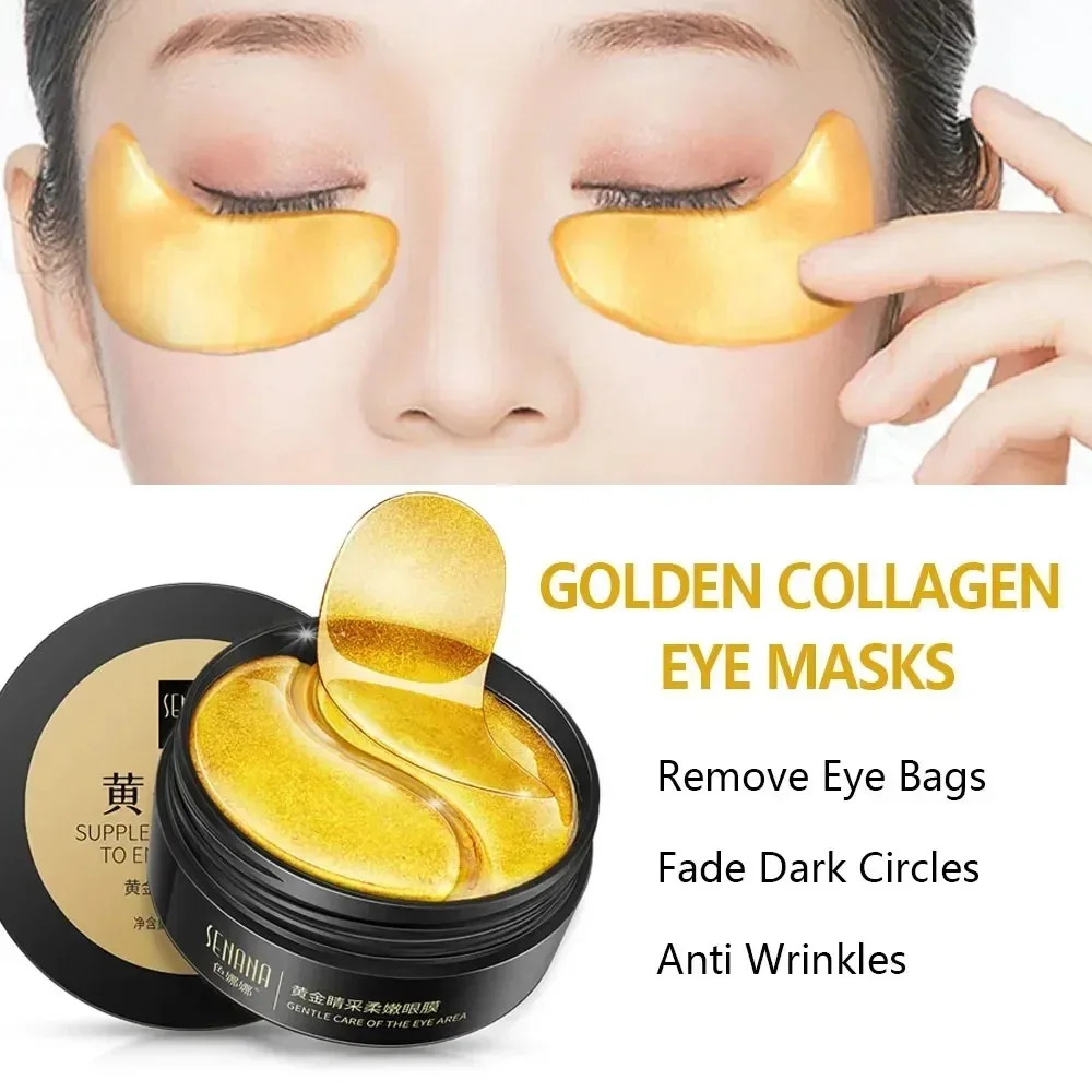60 stücke Hyaluronsäure Reparatur Augen Maske Lindern Ermüdung der Augen Entfernen Augenringe Feuchtigkeitsspendende Koreanische Hautpflege Kristall Augen Masken Image