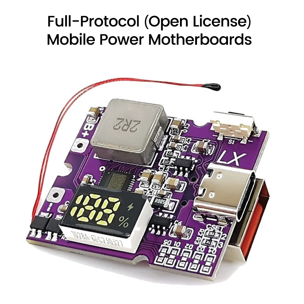 Diymore 22,5 W Power Bank Bidirektionales, schnelles Laden, mobiles Powerbank-Modul für Lithium-Batterie-Ladegerät, unterstützt QC4+ Image