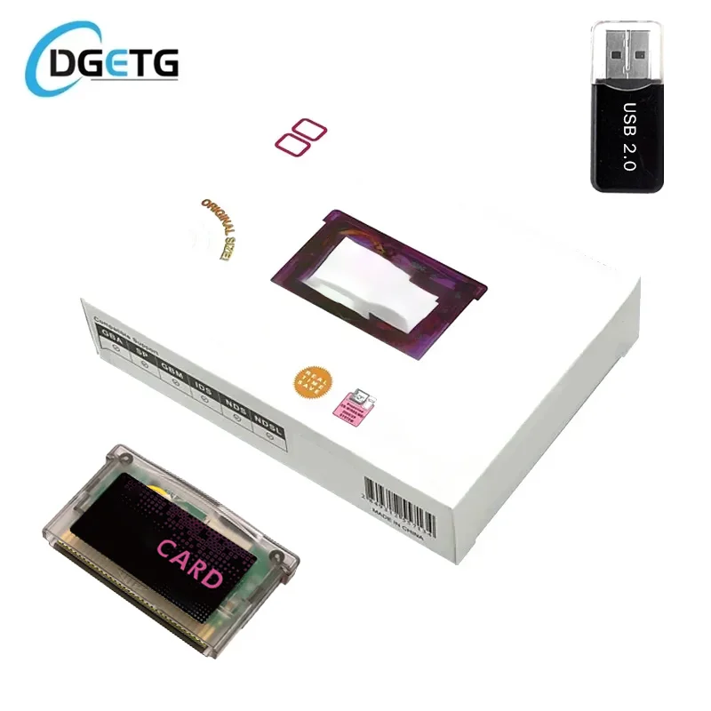 Mini SD Game Card GBA Flash Card für SP GBM IDS NDS NDSL GBA SP mit 2 GB TF Adapter Spielzubehör Image