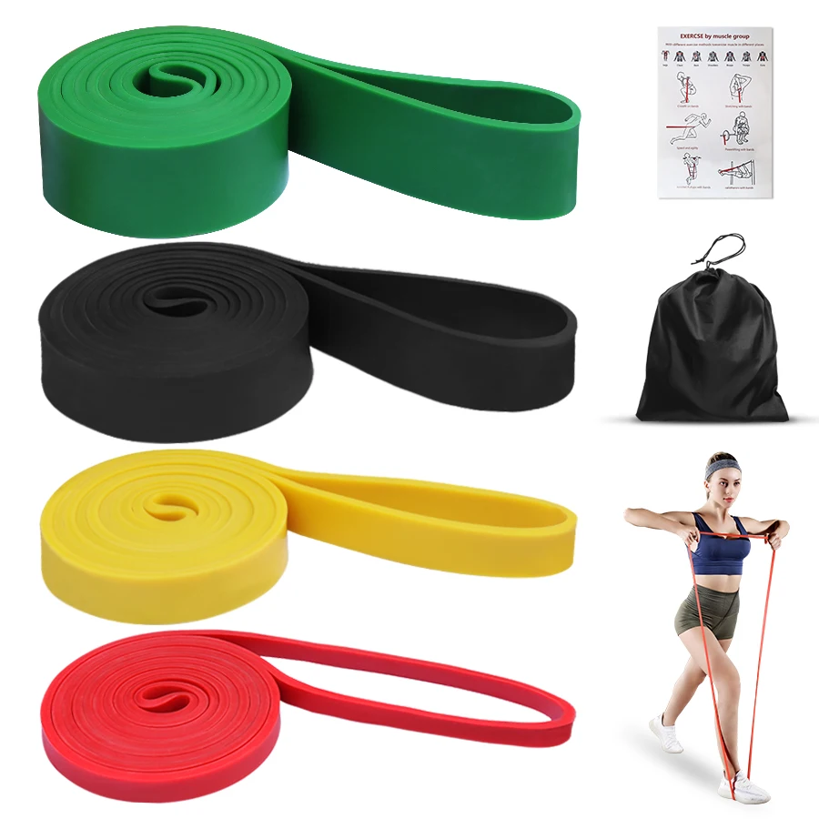 Heavy Duty Latex Widerstand Band Übung Elastische Band Für Sport Kraft Pull Up Assist Band Workout Pilates Fitness Ausrüstung Image