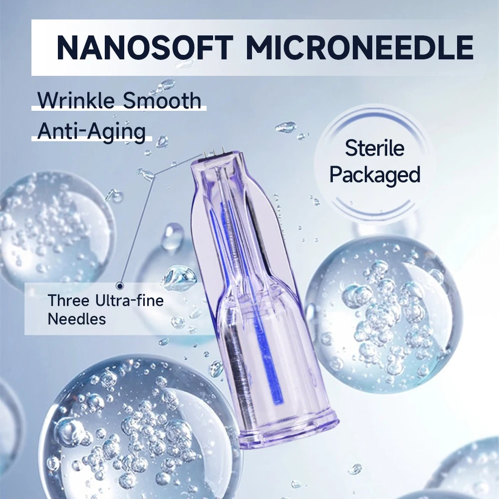 Einweg-Hautpflegewerkzeug Nanosoft 3 Pins 34G 0,6/1,0/1,2/1,5 steril verpackt Crystal Micro Multi Needle Image