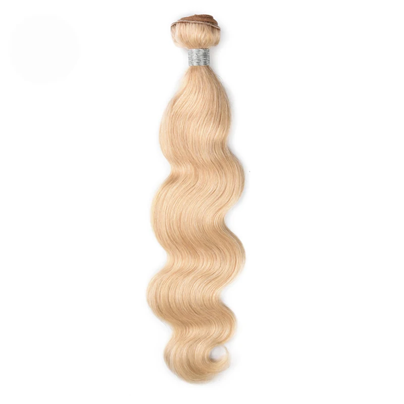 Lida Echthaar-Bündel # 613-Haarverlängerungen mit Körperwelle, nicht chinesisches Haar, nicht Remy-Haarweberei, gefärbtes Haar, ein Bundle-Angebot Image