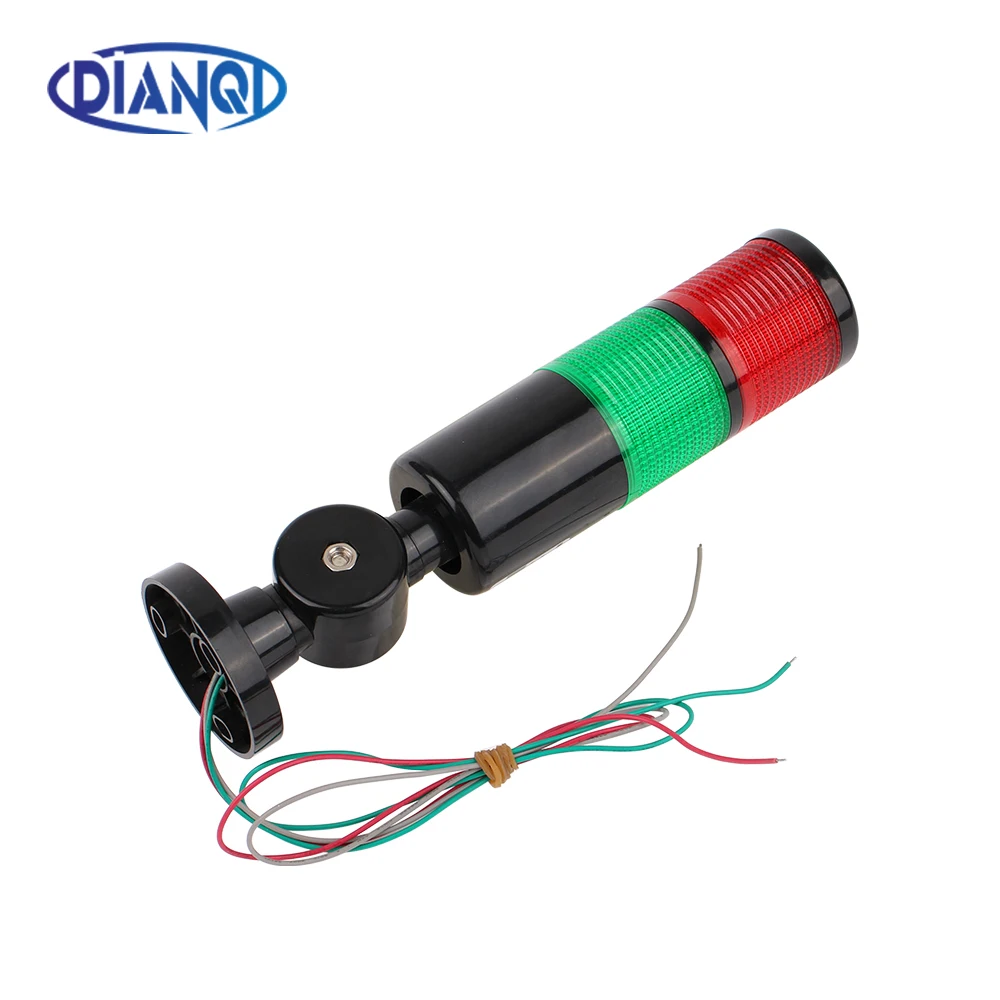 2 Schichten 12 V 24 V 110 V 220 V Rot Grün Industrieturm Signalwarnleuchte H50 Kontrollleuchte Dauerlicht