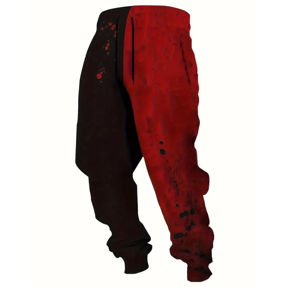Mode Herren 2026 Jogginghose Graffiti Gedruckt Jogger Slim Fit Hosen Casual Lounge Hosen Mit Taschen Herbst Winter Streetwear Image