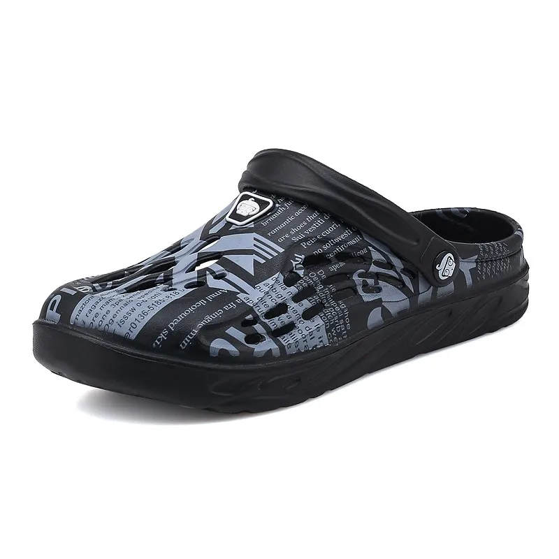 Plus Größe 48 49 Männer Nicht-slip Strand Sandalen Outdoor Hause Clogs Wasser Schuhe Atmungsaktive Leichte Männer Loch Hausschuhe großhandel