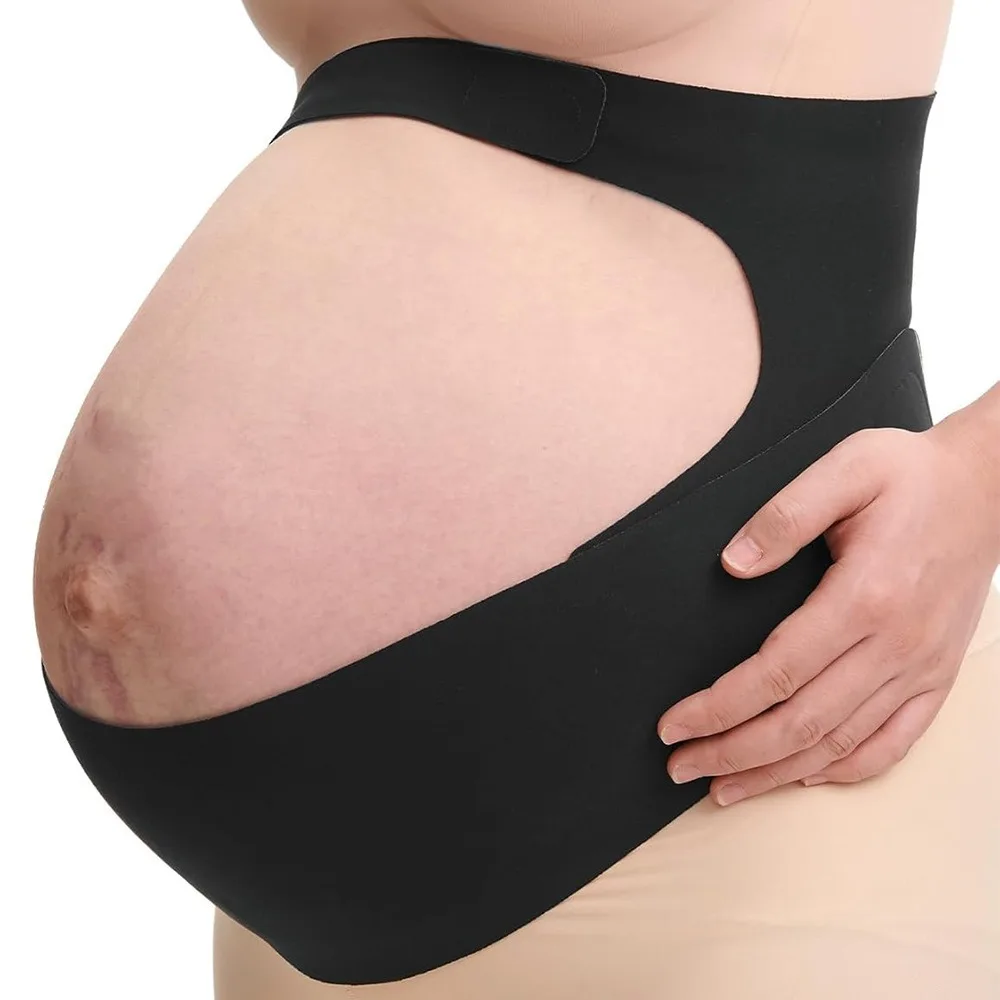 Einteiliger Mutterschaftsgürtel, verstellbare Taillenpflege, schwangere Unterstützung, Bauchband, dünner Mutterschafts-Bauchstützenschutz Image