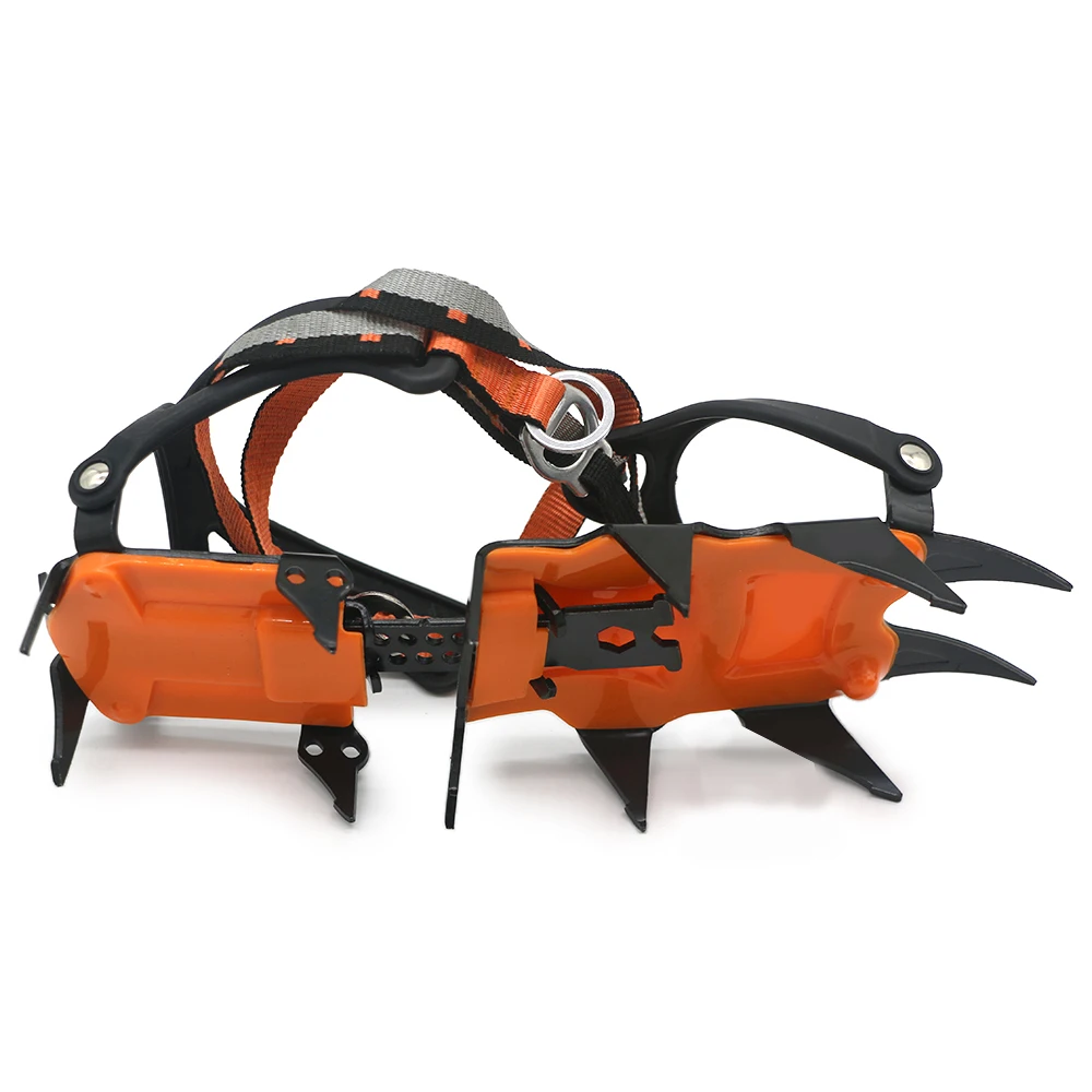 12 Zähne Eis Steigeisen Winter Schnee Stiefel Schuhe Eis Anti-skid Eis Spikes Schnee Traktion Stollen Eis Stollen Winter schnee Schuhe