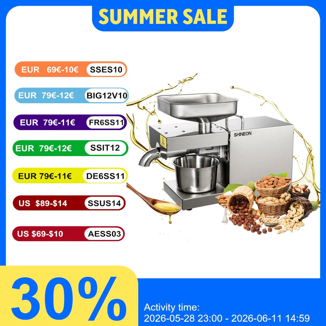 1500 W 110 V/220 V automatische Kaltpress-Ölmaschine, Öl-Kaltpressmaschine, Sonnenblumenkerne-Ölextraktor, Ölpressextrakt Image