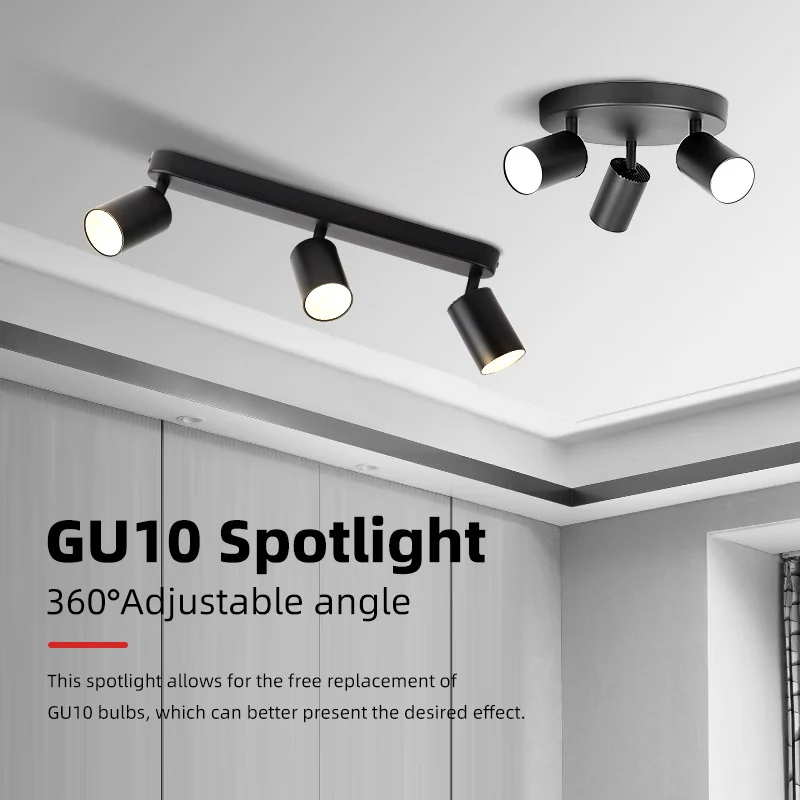 GU10 Spot Led Track Leuchte 110V 220V Decke Spot Beleuchtung Innen für Wohnzimmer Dekor Decke Kronleuchter led Strahler