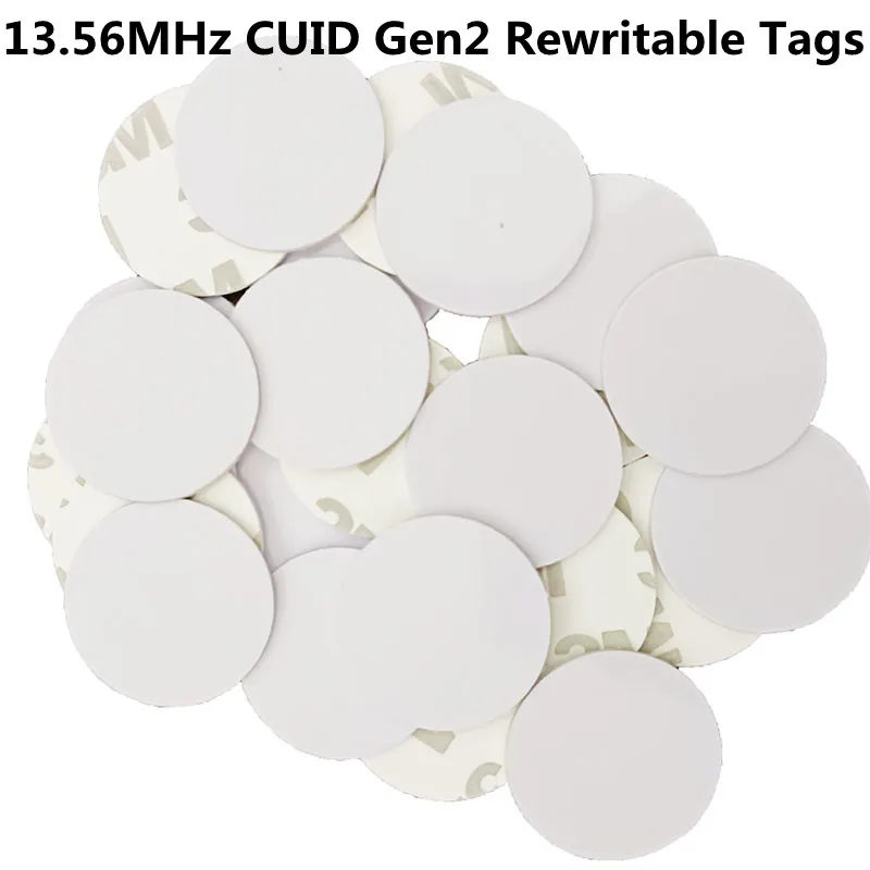 CUID Gen2 Elektronische Tag-Kopie, RFID-Smart-Chip, wiederbeschreibbar, 13,56 MHz, ISO 14443a, 1K S50, austauschbarer Schlüsselaufkleber, IC-Klon-Abzeichen Image