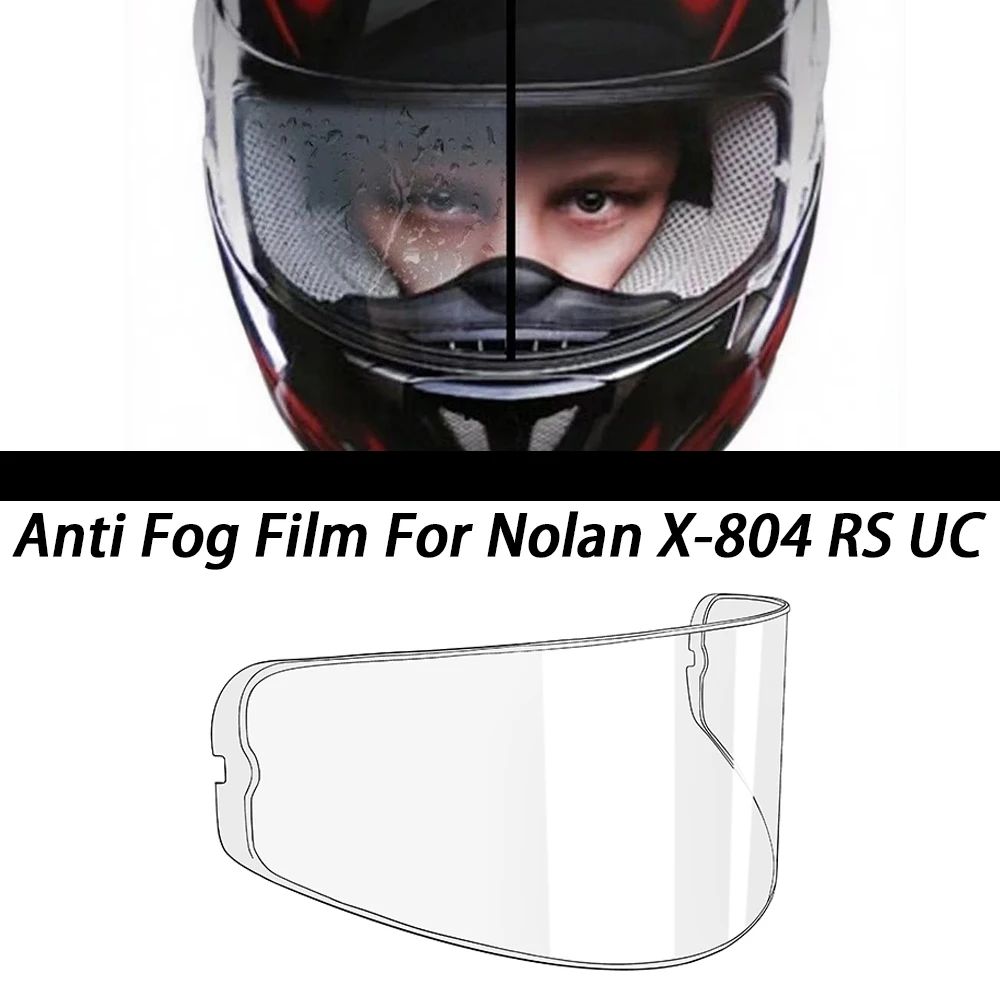 Motorradhelme Linsenfolie für Nolan X-804 RS UC X804 Helmvisier Antibeschlagfolie Image