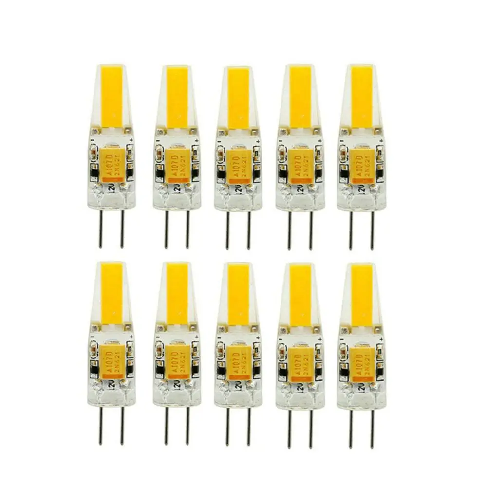10 stücke Mini G4 Led-lampe COB Licht AC DC 12 V/220 V Warm/Kalt Weiß 360 strahl Winkel Kronleuchter Scheinwerfer Ersetzen 20/40 W Halogen Lampe