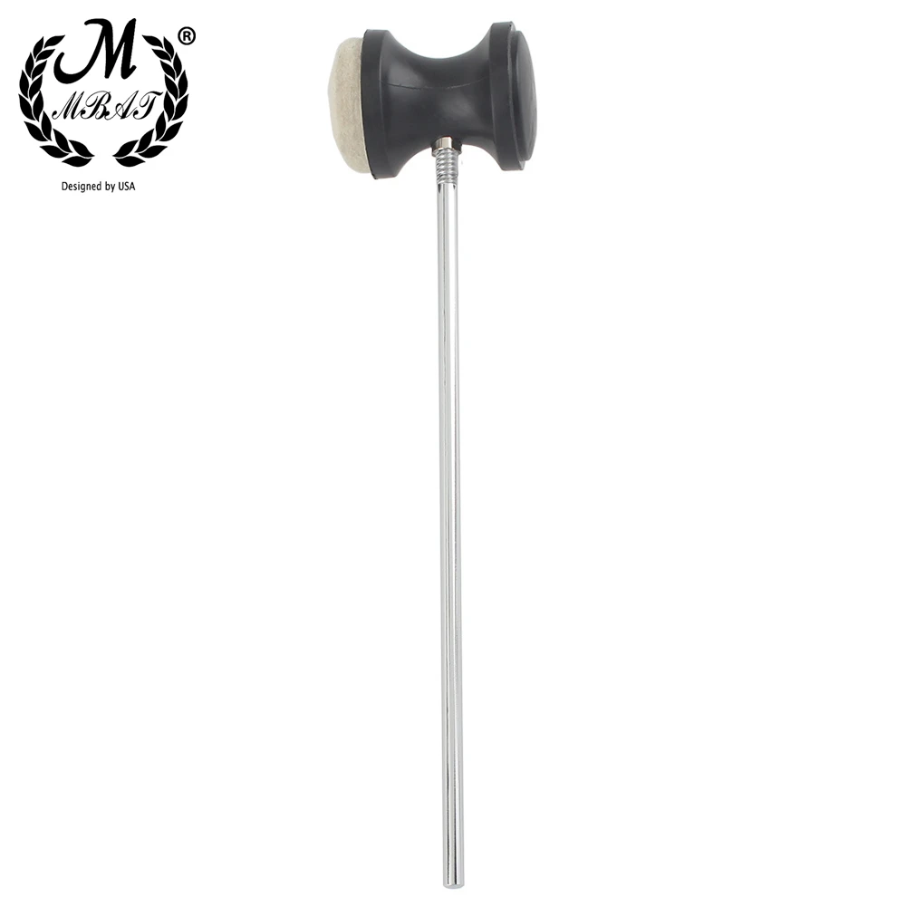 M MBAT Trommel Pedal Hammer Runde Filz Kopf Bass Drum Set Fuß Beater Mallet Kopf Ersatz Percussion Instrument Zubehör Image