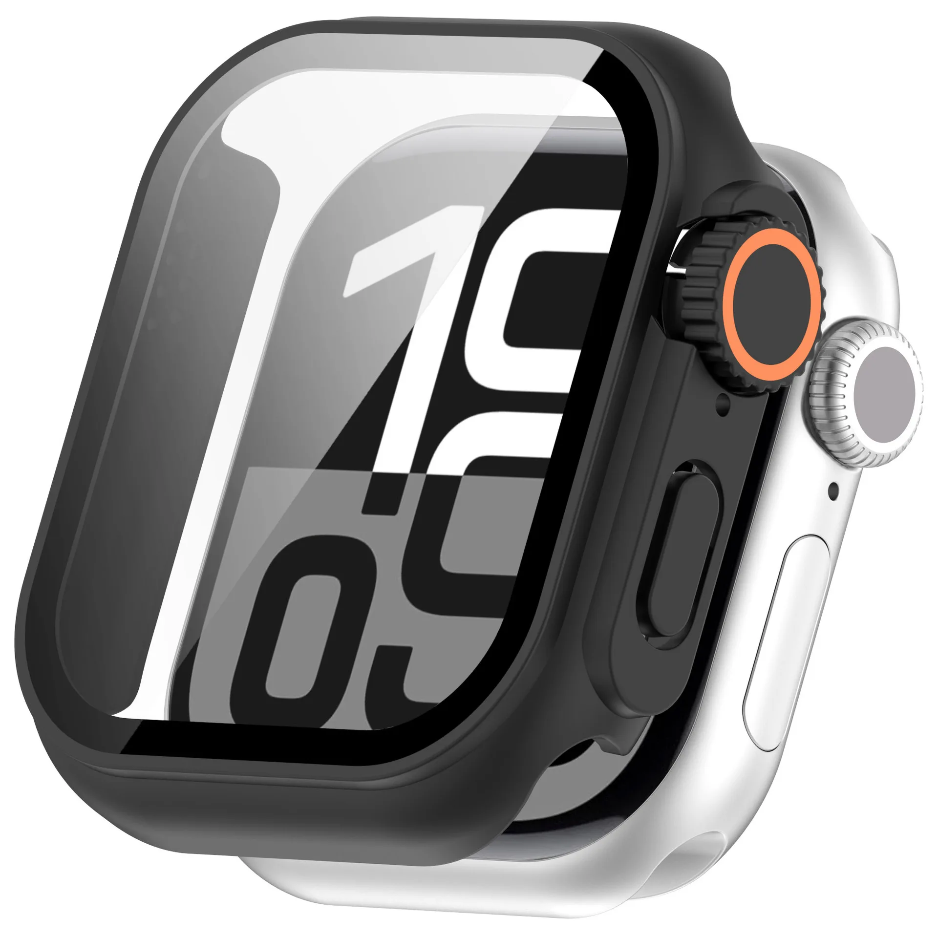 Glas + Hülle für Apple Watch 46 mm 44 mm 45 mm 41 mm 40 mm 42 mm Displayschutzfolie Cover Change Ultra Bumper iWatch Serie 11 10 9 8 7 SE Image