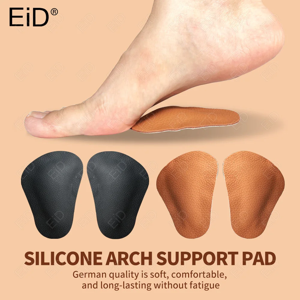 Orthese Einlegesohle Bogen Unterstützung Echt leder Einlegesohlen Plattfuß Plattfuß Korrektor Schuh kissen Einsatz ortho pä dische Pads Mann Frauen Image