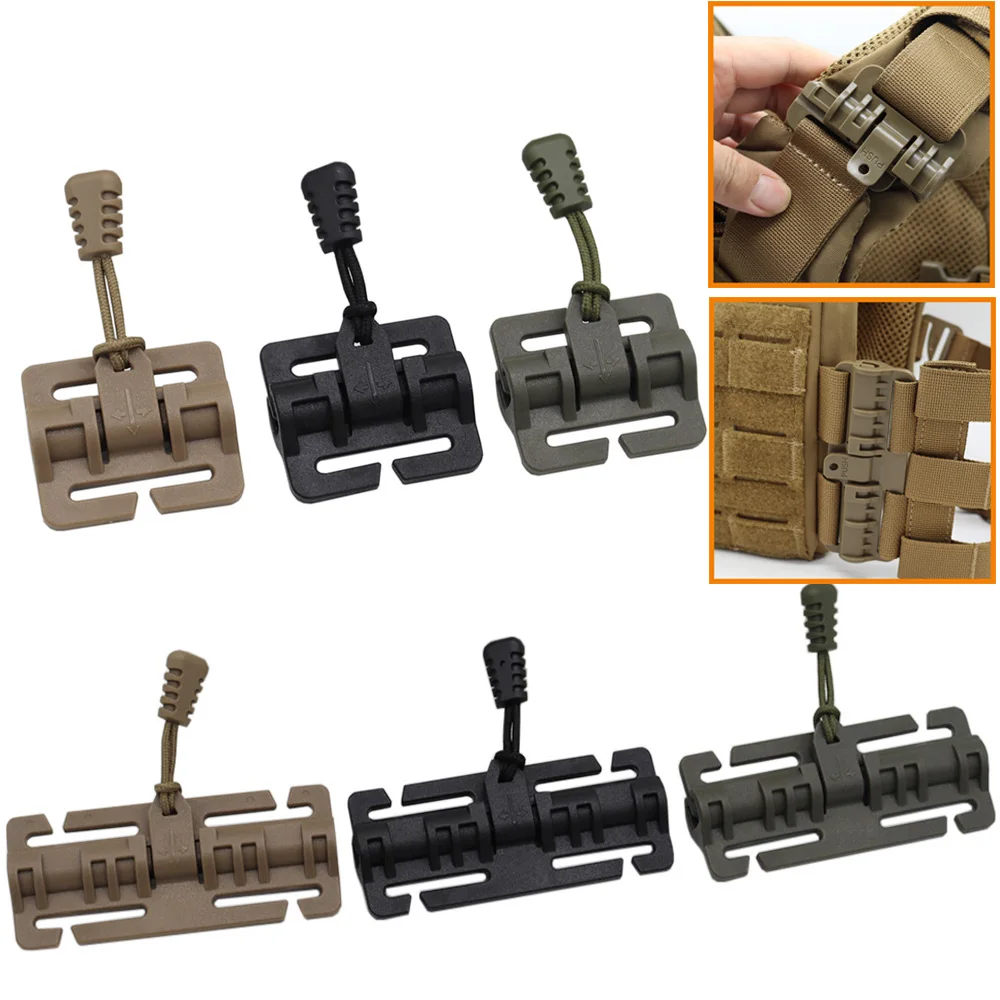 1 Paar taktische Weste mit Schnellverschluss-Schnalle, schneller offener Anschluss, Schultergurtband, Kummerbund für Jagdweste-Zubehör Image