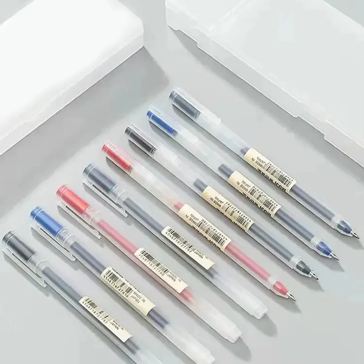 3-6 Teile/satz 0,38mm Kawaii MUJIs Gel Stift Schwarz/Rot/Blau Tinte Gel Stift Büro schule Kugelschreiber Schreiben Schreibwaren Image