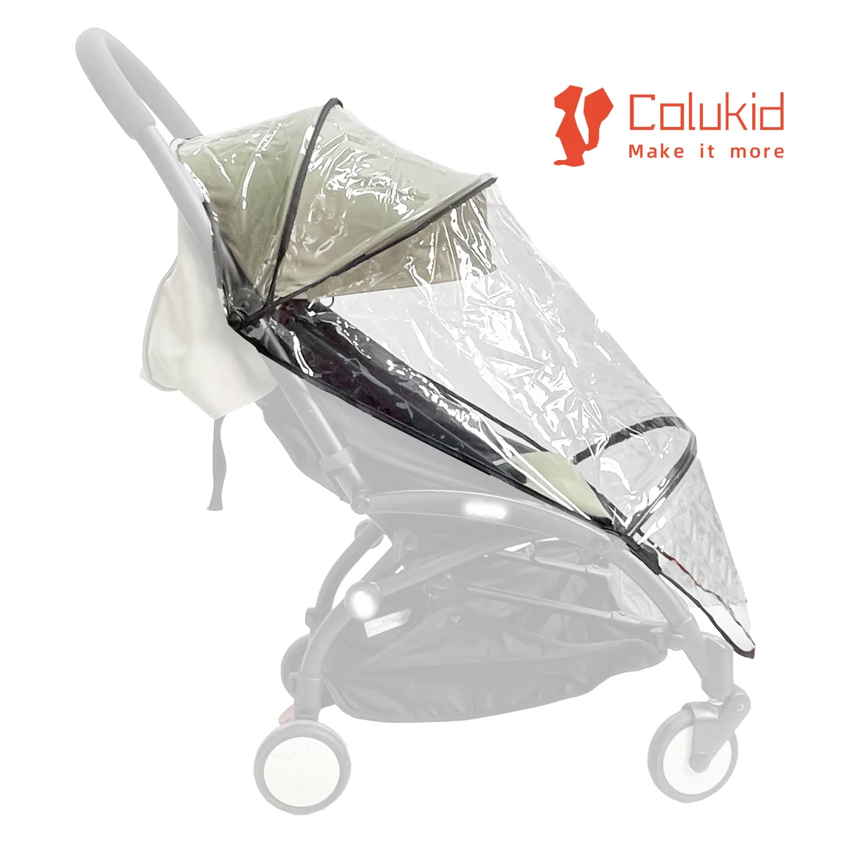 COLU KID ® Kinderwagen-Zubehör, Regenschutz, wasserdichte EVA-Abdeckung, kompatibel mit Yoyo Yoyo2 Yoya Kinderwagen Image