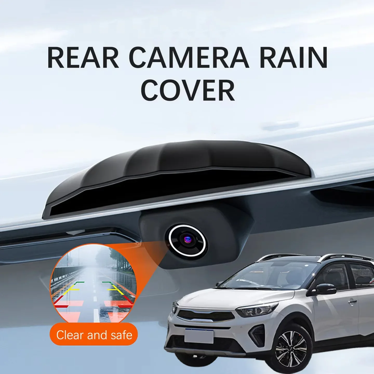 Langlebige Auto-Rückfahrkamera, HD-Rückfahr-Regenschutz, Silikon, wetterfest, regendicht, Schutz für Autozubehör, Zubehör, Kamera Image