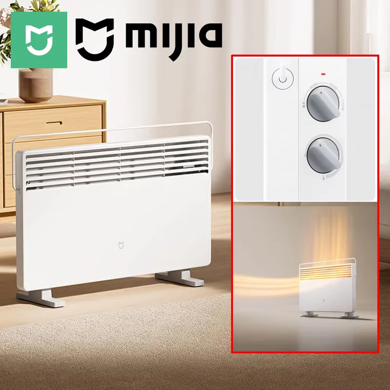 MIJIA Elektrische Heizgeräte 2. Thermostat-Version, Mehrere Sicherheitsfunktionen, 2200W Leistung, 3 Heizstufen, CN-Version mit Adapter Image