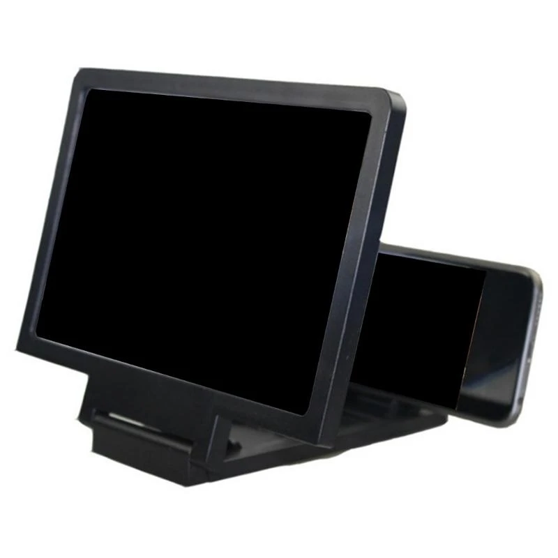 3D-Handy-Bildschirmlupe, Videoverstärker, Smartphone-Ständer, vergrößerte Lupe für Telefonfilme, Smartphone