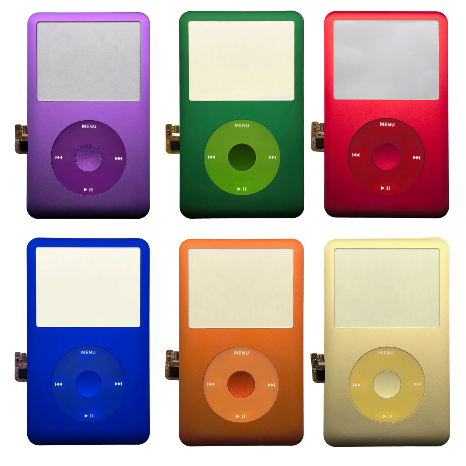 Komplettset Frontgehäuse mit Clickwheel für iPod 6./7. Classic, mehrfarbig, für den Austausch von Modellen 80 GB, 120 GB und 160 GB Image
