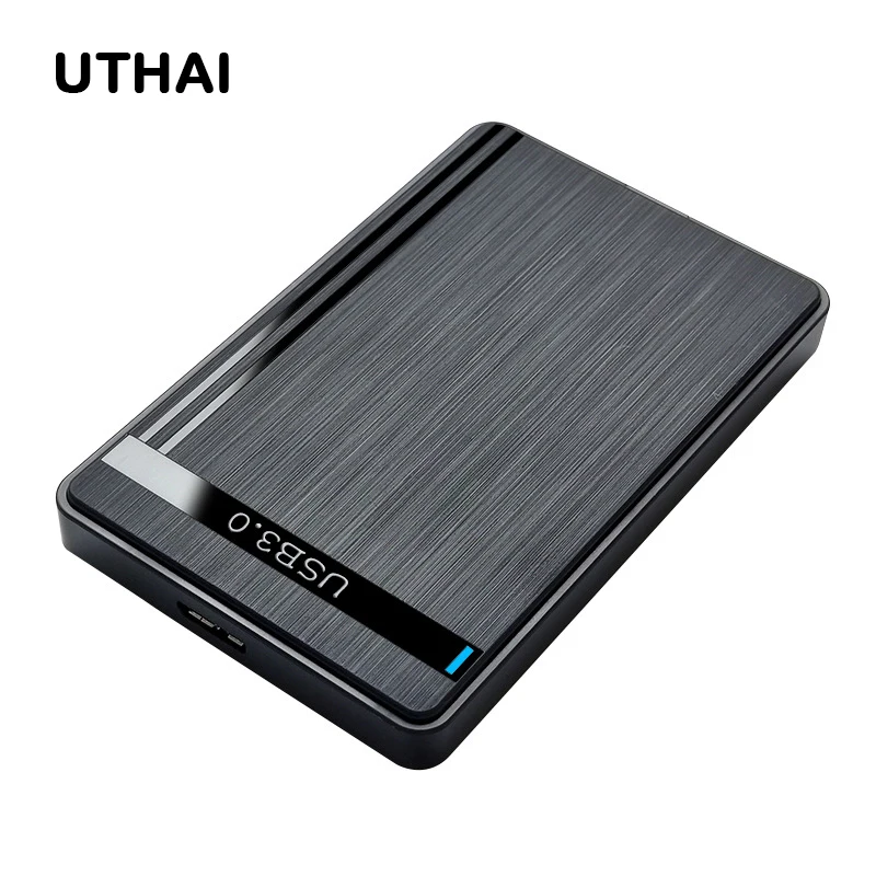 UTHAI 2,5-Zoll SSD Solid State mechanische serielle Schnittstelle SATA werkzeuglose Micro-Schnittstelle USB3.0/2.0 externe mobile Festplattengehäuse Image