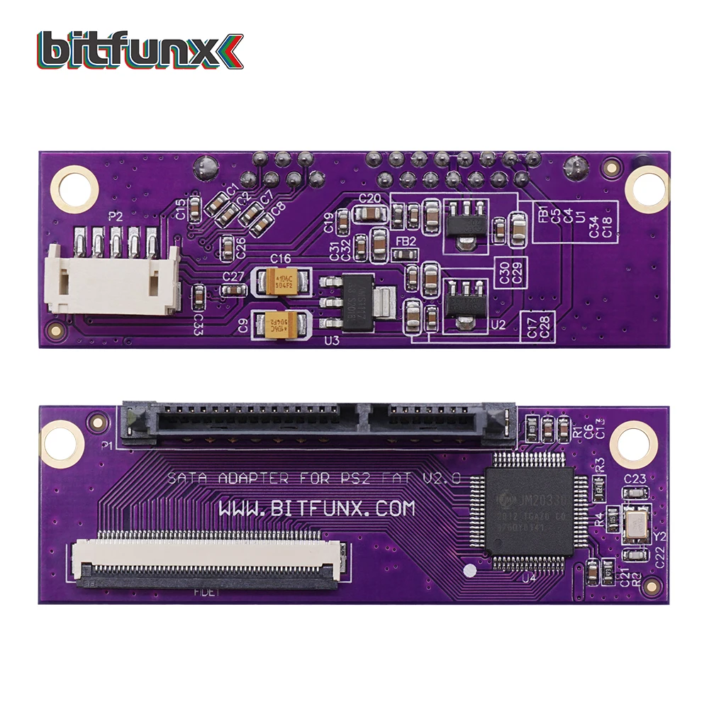 Bitfunx SATA-Adapter-Upgrade-Board für SONY Playstation 2 PS2 IDE Original-Netzwerkadapter