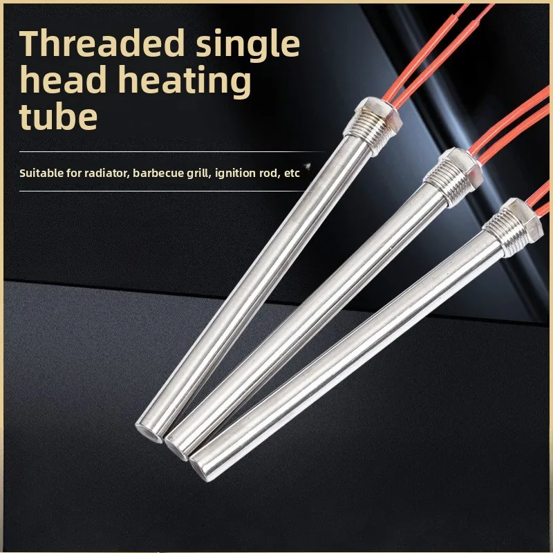 G1/2 220 V 500–2000 W 304 Edelstahl Tauchsieder Stangengewinde Heizpatrone Einzelkopf Wassertankheizung für Kamin