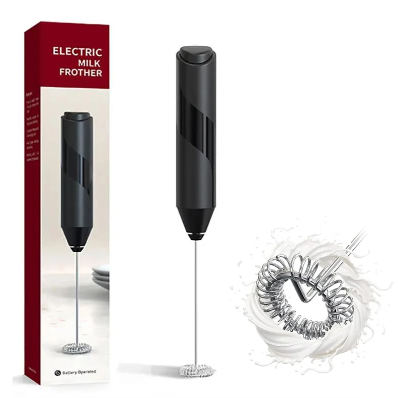 Elektrische Milch schäumer Kaffee Schneebesen Mixer Mini Düse Griff Rührer Cappuccino Maker Kochute nsilien mischen Ei Beate Image