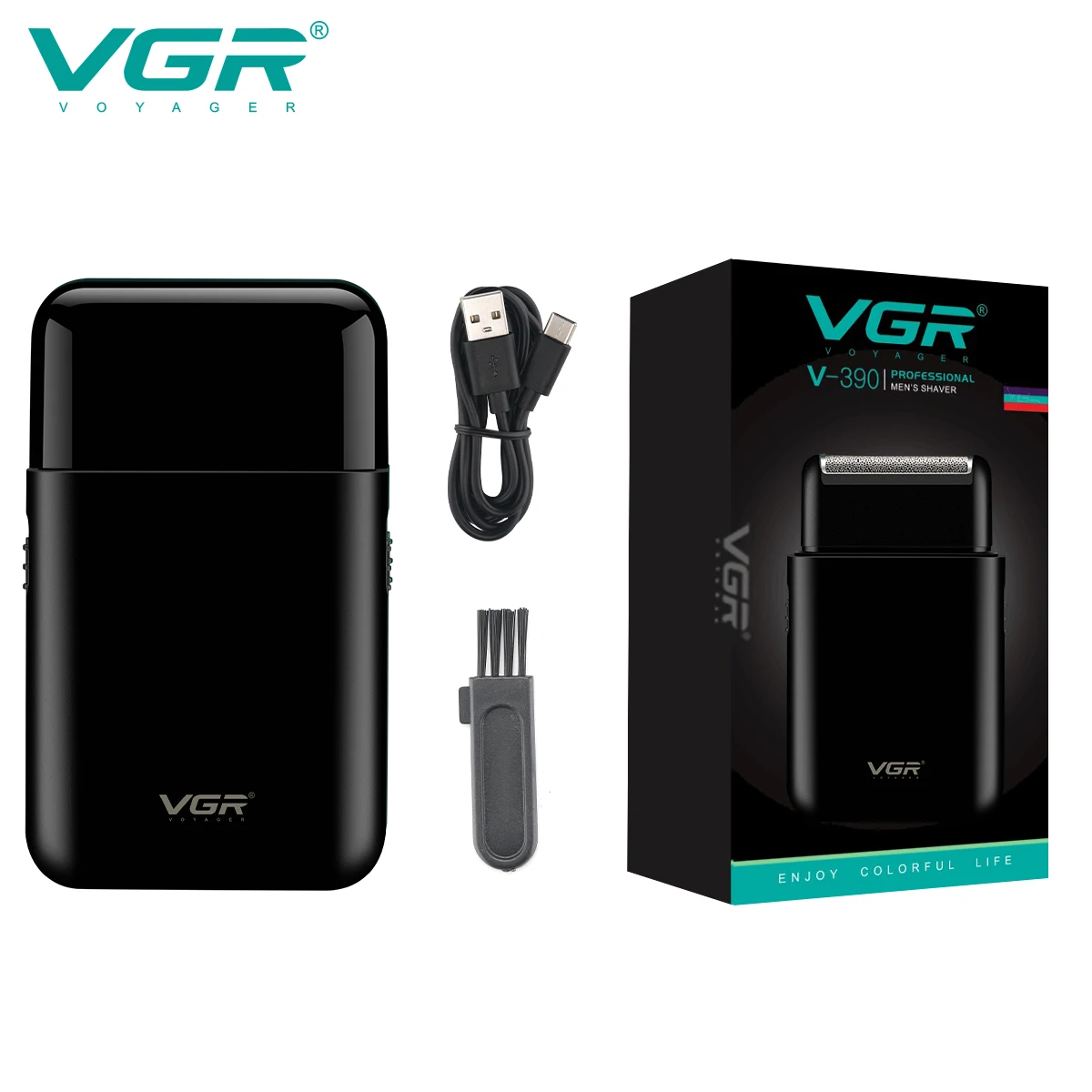 Vgr Elektro rasierer profession eller Rasierer tragbare Mini-Rasier maschine USB-Aufladung Barts ch neider für Männer v 390 Image