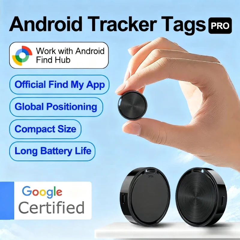Arbeiten Sie mit Android Find Hub Bluetooth GPS Tracker Google Find My Airtag Schlüsselanhänger Smart Tag Smart Life Security Alarm kostenloser Versand Image