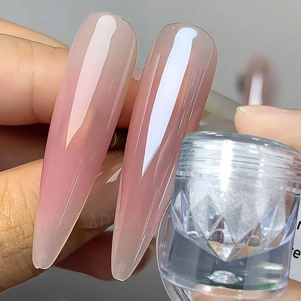 1 Gläser, spiegelhell beschichtetes Aurora-Chrompulver für Nägel, Mondlicht, perlweißes Reibpulver, Maniküre, Chrom-Blitzstaub, 0,5 g Image