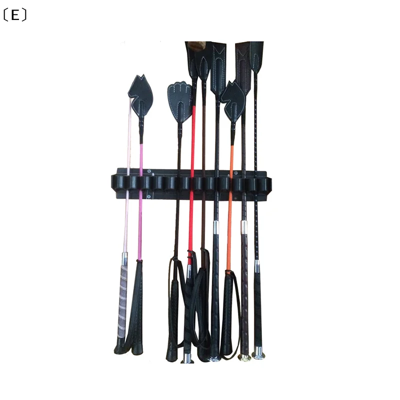 〔E〕Wandmontierter Reitgerte-Halter für Pferdeställe, Reitausrüstung und Zubehör, Halterung für bis zu 12 Gerte Image