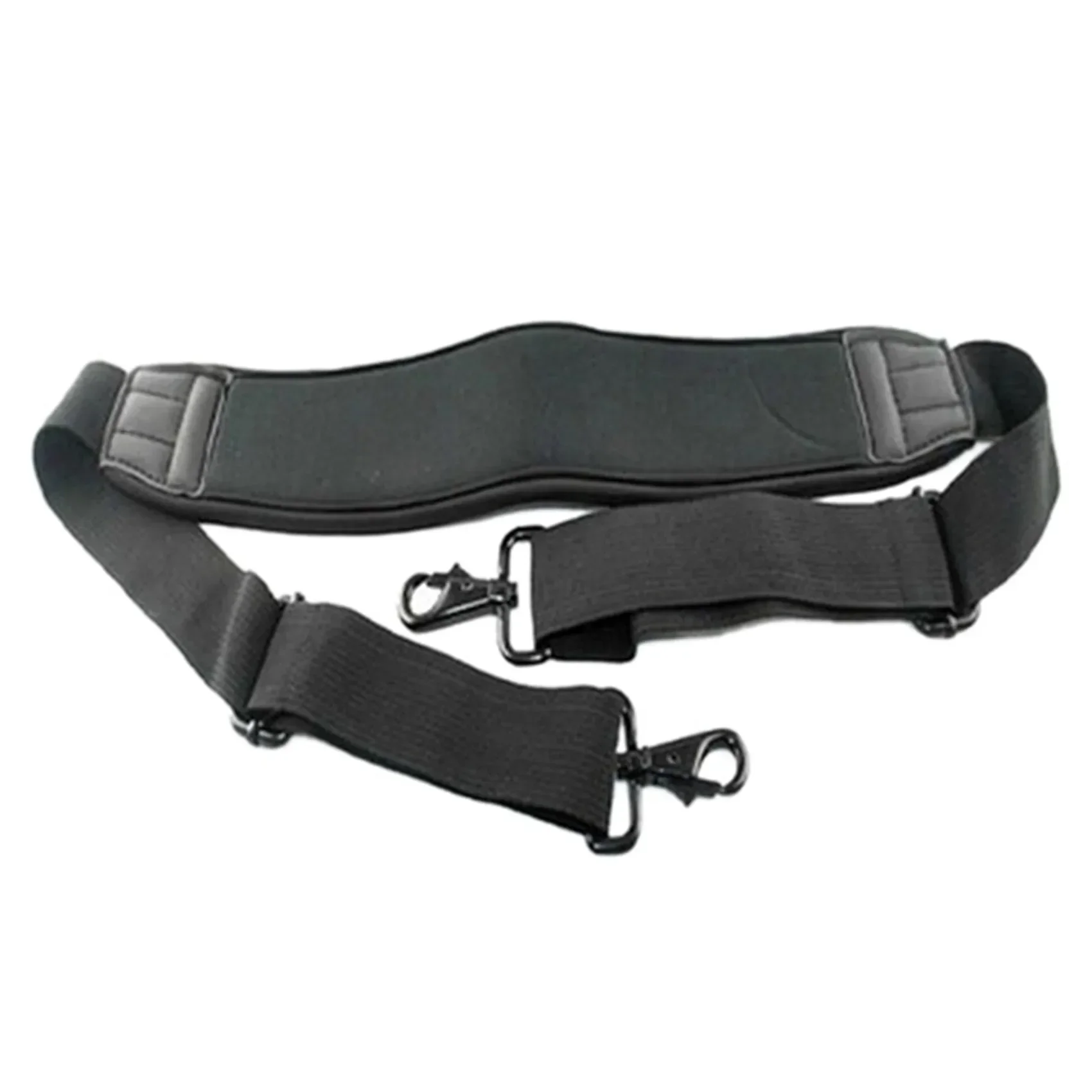 Schwarzer verstellbarer Umhängetaschengurt mit Doppelhaken für Canon Nikon Laptop Computer Kamera Stabilisatortasche Image
